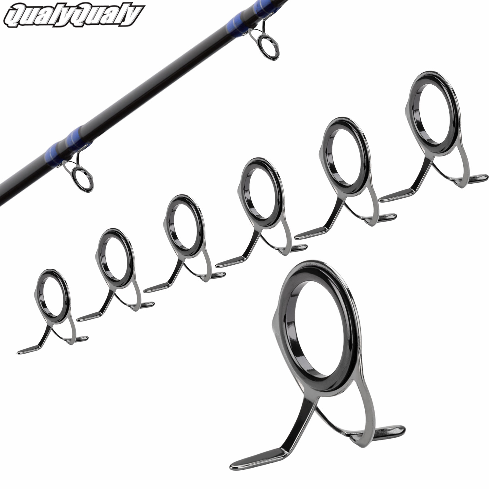 7 szt. Prowadnice wędki zestaw – Fishing Rod Guide Replacement recenzja i cena
